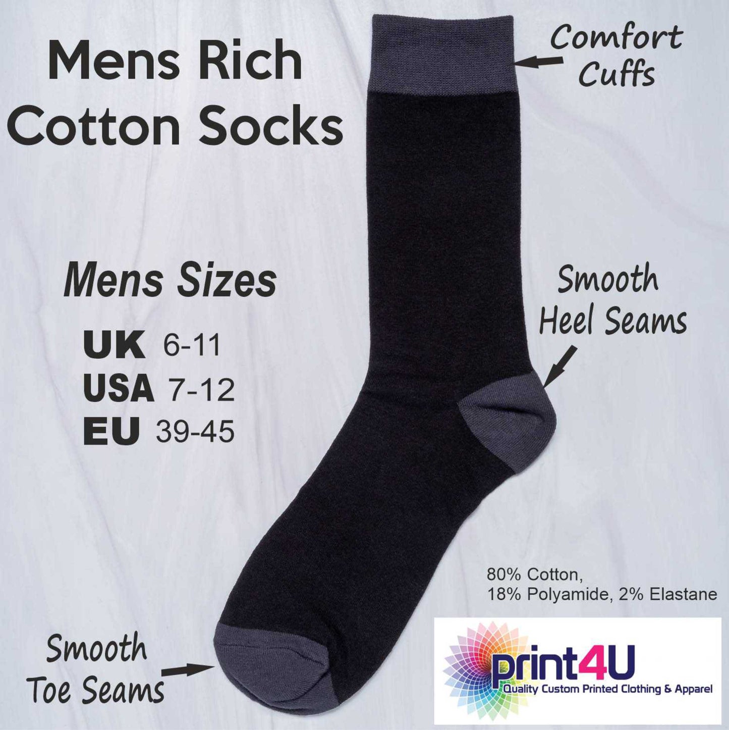 Tattoo Junkie Funny Men's Black Novelty Socks Great Tattoo Gift Idea