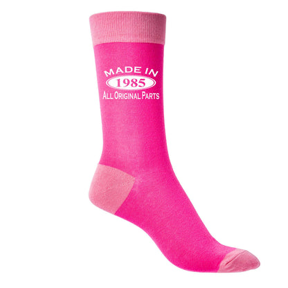 Made in 1985 Ladies Socks Pink Ideal for 40th Birthday Gift or Anniversary Gift