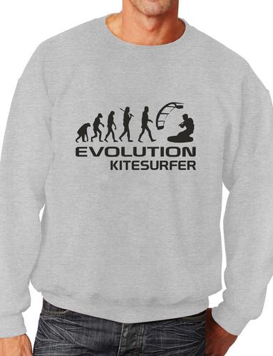 Evolution Of Kitesurfer Surfing Unisex Sweatshirt