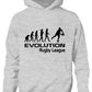 Evolution Of Rugby League Boys Hoodie