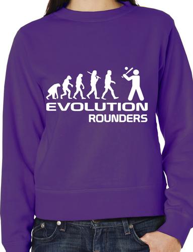 Evolution Of Rounders Sport Funny Adult Sweatshirt