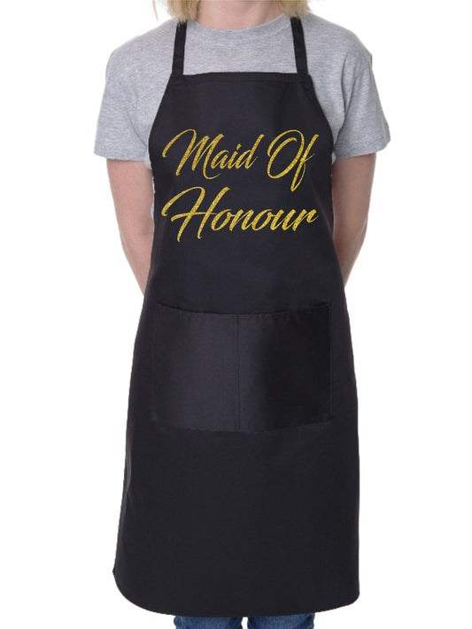 Maid Of Honour Funny BBQ Novelty Cooking Apron Wedding Favour Gift Hen Party