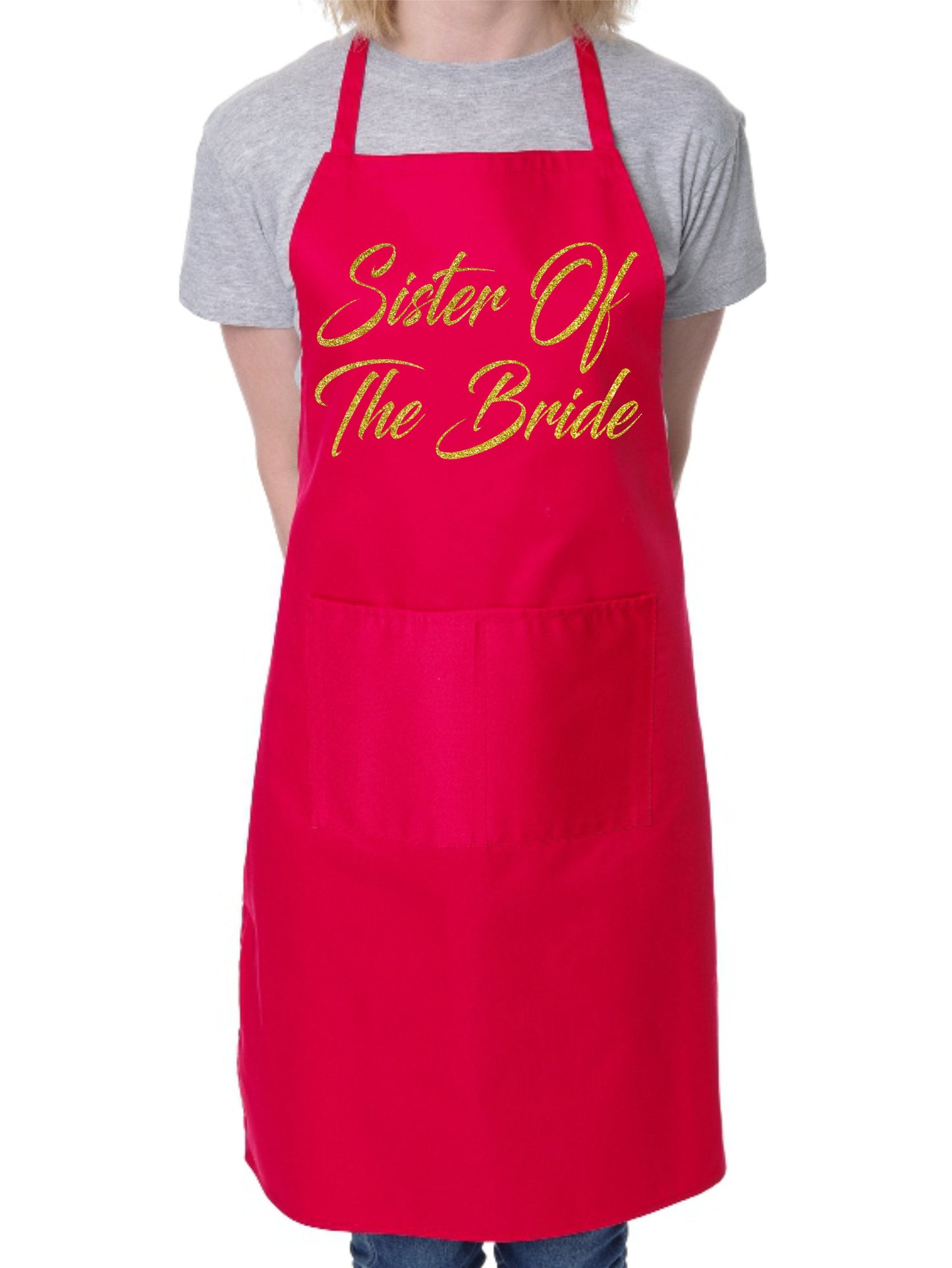 Sister Of The Bride Funny BBQ Novelty Cooking Apron Wedding Favour Hen Party