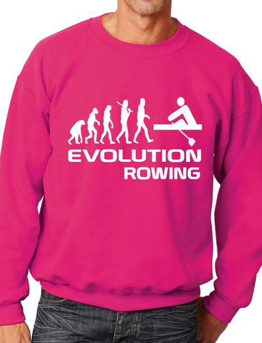 Evolution Of Rowing Rowers Funny Adult Sweatshirt