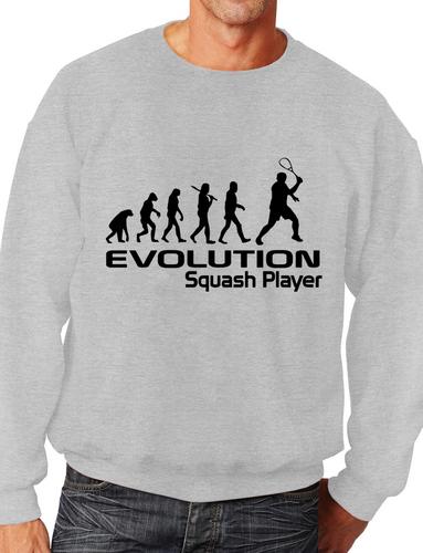 Evolution Of A Squash Player Funny Adult Sweatshirt