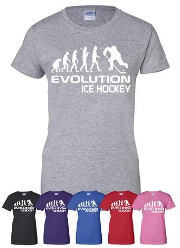Evolution Of Ice Hockey Sport Mens Ladies T-Shirt