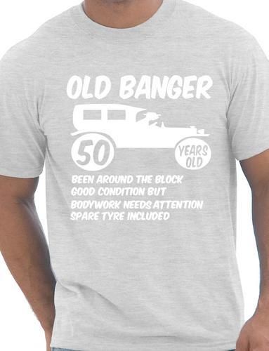 50th Fifty Mens Age 50 Birthday T-Shirt Old Banger