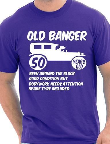 50th Fifty Mens Age 50 Birthday T-Shirt Old Banger