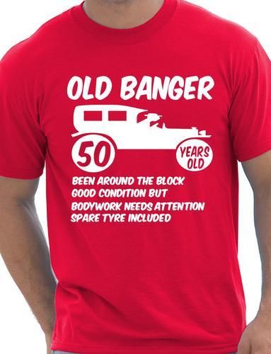 50th Fifty Mens Age 50 Birthday T-Shirt Old Banger