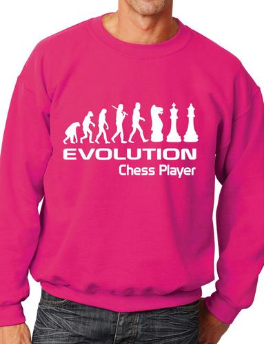 Evolution Of Chess Player Funny Adult Sweatshirt