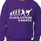 Evolution Of Karate Martial Arts Adult Sweatshirt