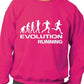 Evolution Of Running Runner Jogger Unisex Sweatshirt