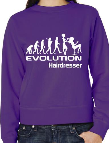 Evolution Of A Hairdresser Gift Hairdressing Unisex Sweatshirt