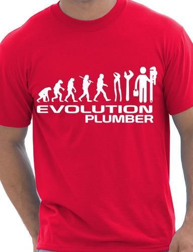 Evolution Of Plumber Plumbing T-Shirt