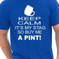 Keep Calm It's My Stag Funny Stag Do T-Shirt