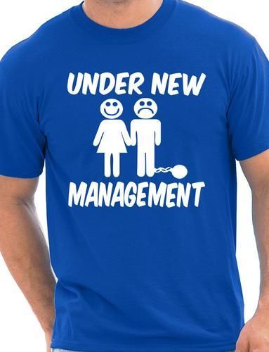 Under New Management Funny Stag Do T-Shirt