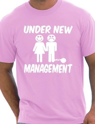 Under New Management Funny Stag Do T-Shirt