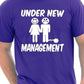 Under New Management Funny Stag Do T-Shirt