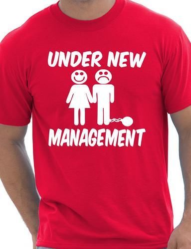 Under New Management Funny Stag Do T-Shirt