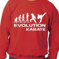 Evolution Of Karate Martial Arts Adult Sweatshirt