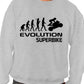 Evolution Of A Superbike Motorbike Funny Adult Sweatshirt