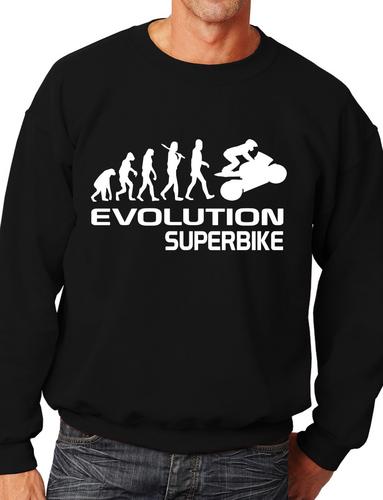 Evolution Of A Superbike Motorbike Funny Adult Sweatshirt