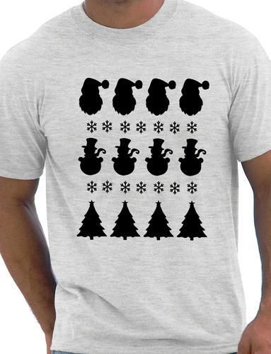 Christmas Scene Santa Mens Christmas Gift T-Shirt