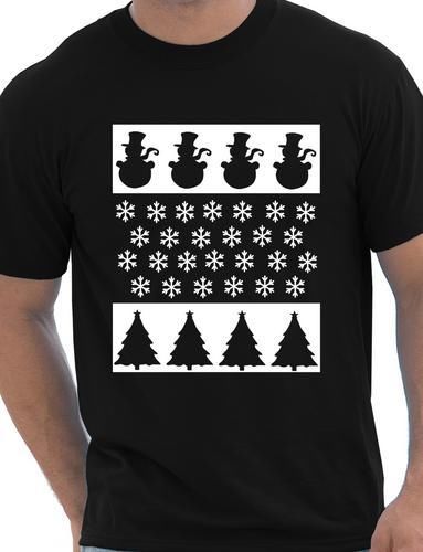 Christmas Scene Snowman Funny Christmas Gift T-Shirt