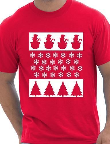 Christmas Scene Snowman Funny Christmas Gift T-Shirt