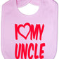 Print4u I Love My Uncle Boys Girls Baby Feeding Bib