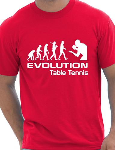 Evolution Of Table Tennis T-Shirt