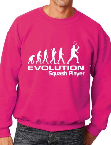 Evolution Of A Squash Player Funny Adult Sweatshirt