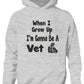 When I Grow Up Be Vet Hoodie Girls Boys Kids