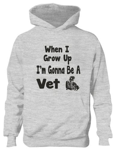 When I Grow Up Be Vet Hoodie Girls Boys Kids