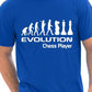 Evolution Of Chess Player T-Shirt Medium Black