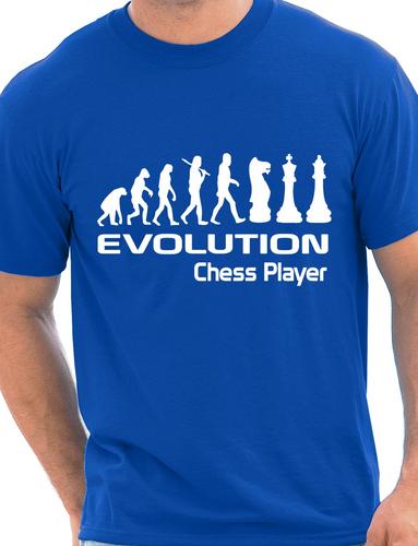 Evolution Of Chess Player T-Shirt Medium Black
