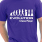 Evolution Of Chess Player T-Shirt Medium Black