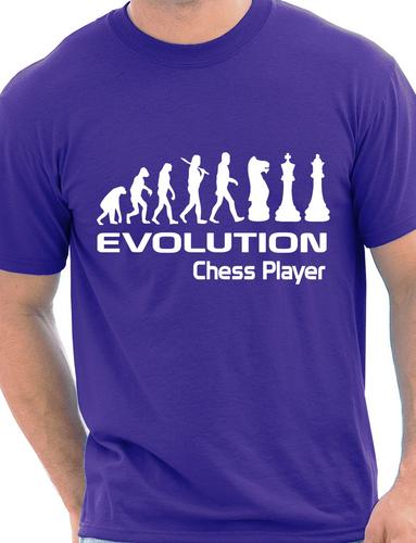 Evolution Of Chess Player T-Shirt Medium Black