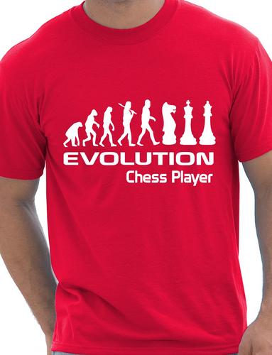 Evolution Of Chess Player T-Shirt Medium Black