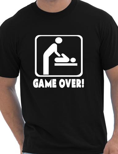 Game Over New Baby Dad Daddy New Parent t-Shirt