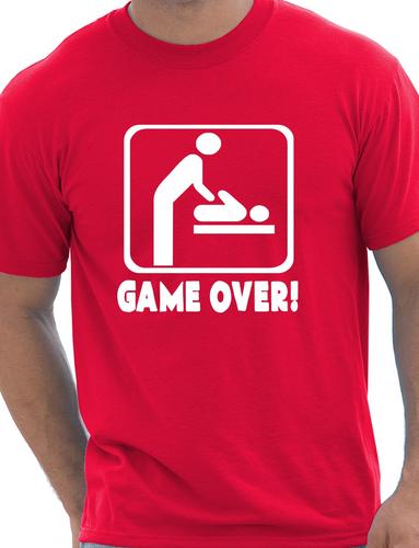 Game Over New Baby Dad Daddy New Parent t-Shirt