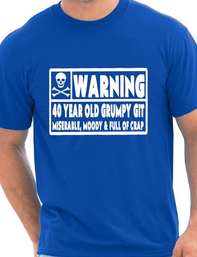 40 Year Old Git Mens 40th Birthday T-Shirt