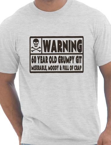 60 Year Old Git Mens 60th Birthday T-Shirt