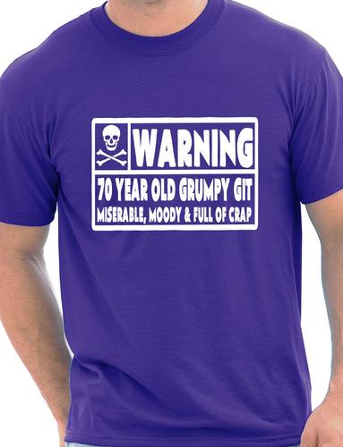 70 Year Old Git Mens 70th Birthday T-Shirt