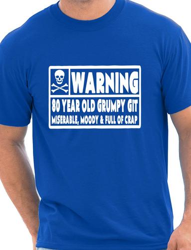 80 Year Old Git Mens 80th Birthday T-Shirt