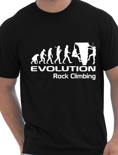 Evolution Of Rock Climbing T-Shirt