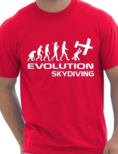 Evolution Of Sky Diving T-Shirt