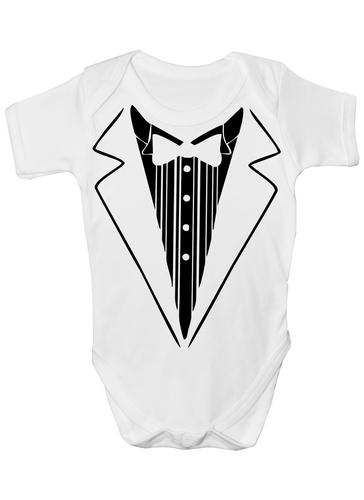 Tuxedo Baby Onesie Vest Babygrow