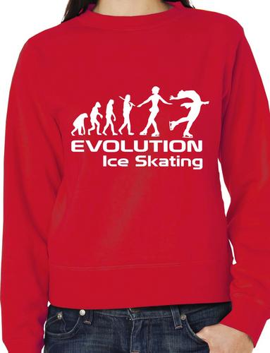 Evolution Of Ice Skating Skater Unisex Sweatshirt