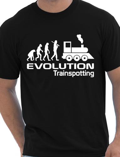 Evolution Of Trainspotting Trains T-Shirt